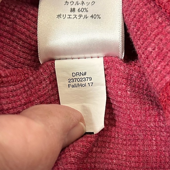 Eddie Bauer Women’s Dusty Red Berry Cowl Neck Long Sleeve Top - Picture 5 of 10